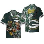 Green Bay Packers Tropical Warrior 2025 Hawaiian Shirt