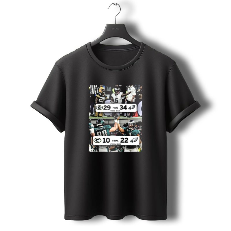 Green Bay Packers Vs Philadelphia Eagles Final Score Week 1 Brazil T Shirt T Shirt 0 1