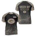 Green Bay Packers Warrior Camo AOP T-Shirt