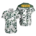 Green Bay Packers With Floral Backdrop 2025 Hawaiian Shirt
