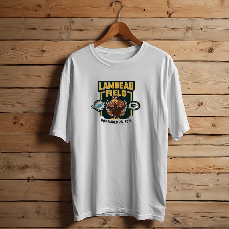 Green Bay Packers Vs Miami Dolphins Thanksgiving Game Lambeau Field November 28 T Shirt T Shirt 1 1