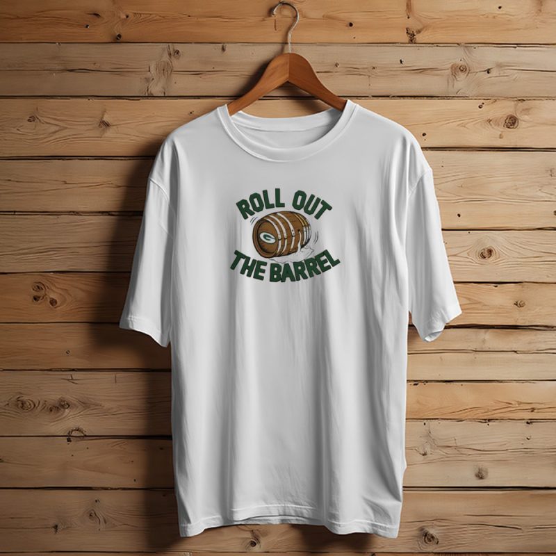 Green Packers Homage Roll Out The Barrel Ls Packers Barrel T Shirt T Shirt 1 1