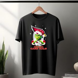 Grinch Arizona Cardinals Christmas Football Fan Festivities T-Shirt