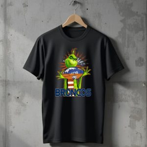 Grinch Broncos Football Denver Broncos Fandom T-Shirt