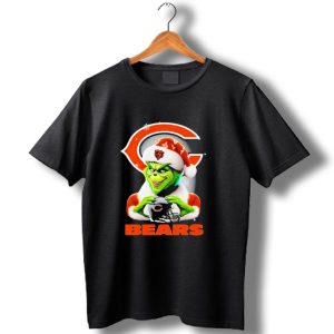 Grinch Chicago Bears Christmas Football Fan T Shirt
