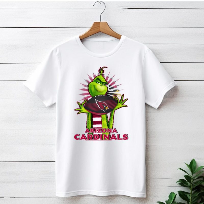 Grinch Holding Arizona Cardinals Football T Shirt 1 T Shirt 1 1
