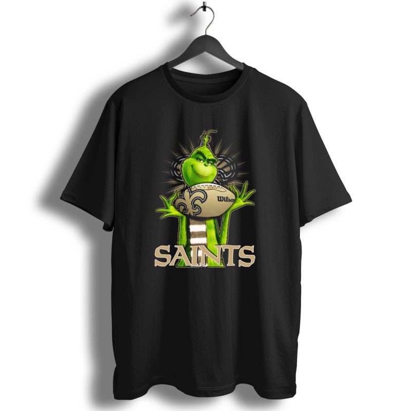 Grinch Holding Wilson Football New Orleans Saints T Shirt 1 T Shirt 1