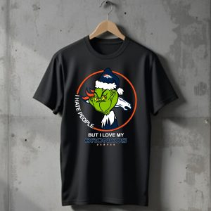Grinch I Hate People But I Love My Denver Broncos T-Shirt