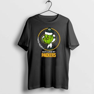 Grinch I Hate People But I Love My Green Bay Packers shirt
