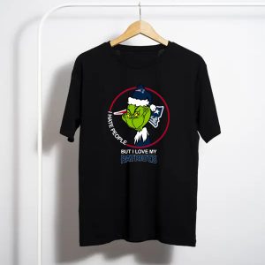 Grinch I Hate People But I Love My New England Patriots T-Shirt