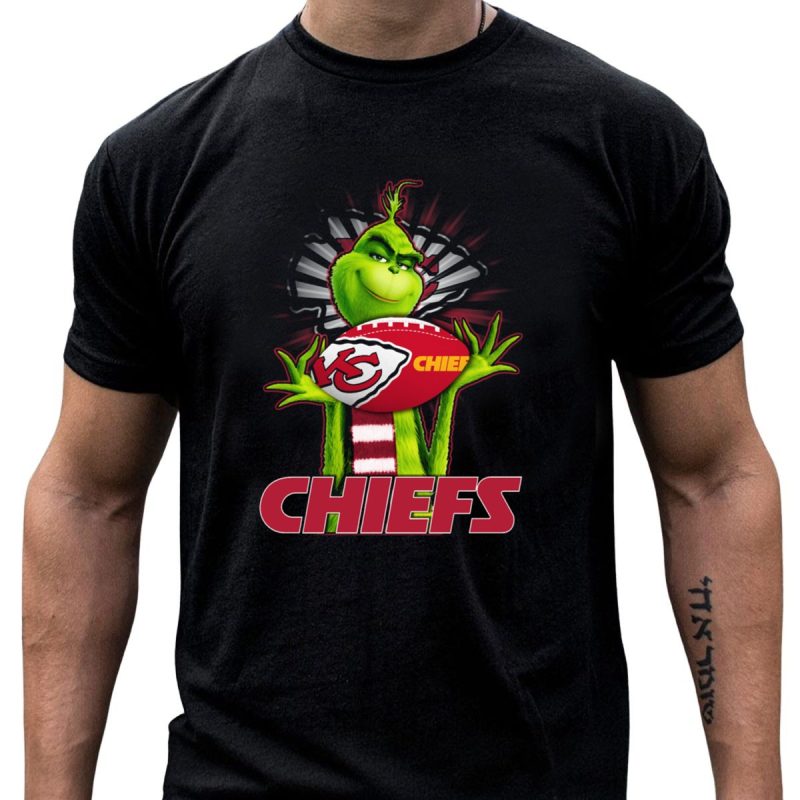 Grinch Kansas City Chiefs Football Mashup T Shirt T Shirt 1 1