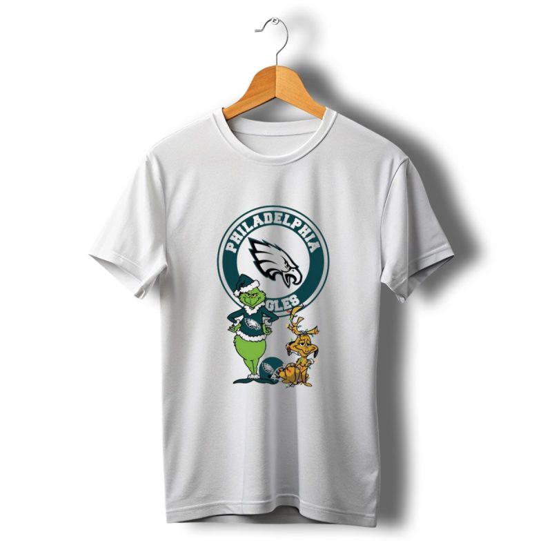 Grinch Max Philadelphia Eagles Merry Christmas T Shirt T Shirt 1 1