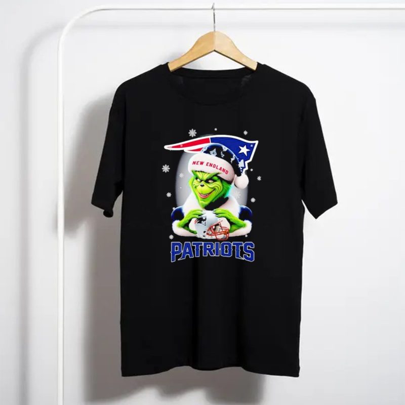 Grinch New England Patriots Christmas Fan T Shirt T Shirt 1