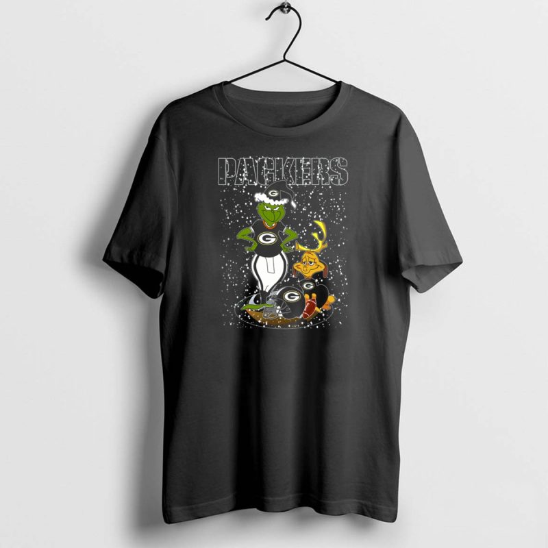 Grinch Packers Christmas Football Green Bay T Shirt 1 1 T Shirt 1 1