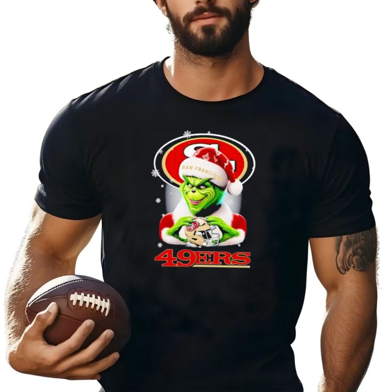 Grinch San Francisco 49Ers Christmas Football T Shirt T Shirt 1