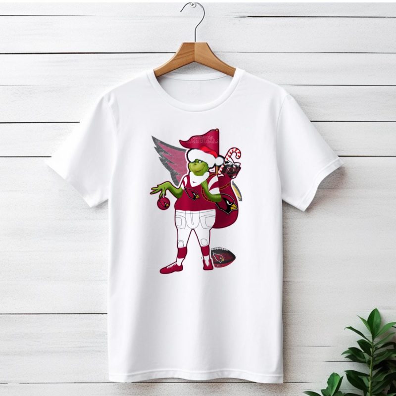 Grinchxmas Arizona Cardinals Christmas Football Fan Holiday Spirit T Shirt 1 T Shirt 1