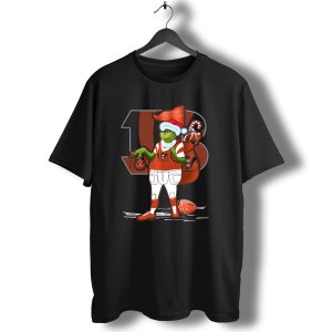 Grinchxmas Cincinnati Bengals Football Holiday Santa Hat T-Shirt