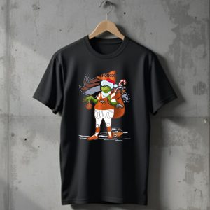 Grinchxmas Denver Broncos Holiday Football Theme T-Shirt