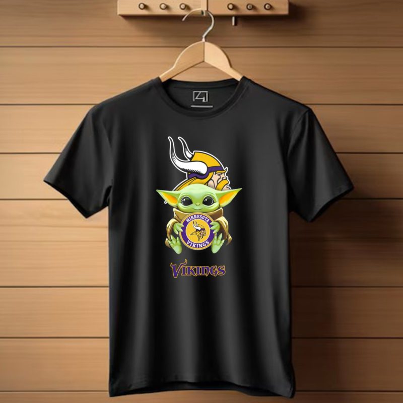 Grogu Hug Minnesota Vikings Vikings T Shirt 1 T Shirt 1