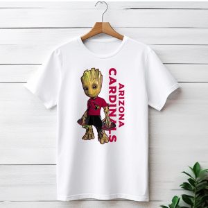 Groot Arizona Cardinals NFL Fan Art with Team Logo and Character T-Shirt