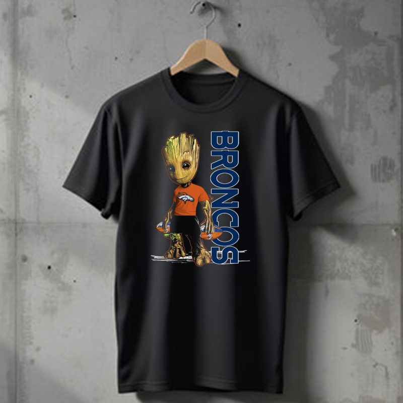 Groot Denver Broncos Football Fan Gear T Shirt 1 T Shirt 1