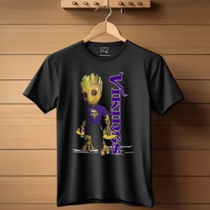 Groot Minnesota Vikings Logo Fan T Shirt