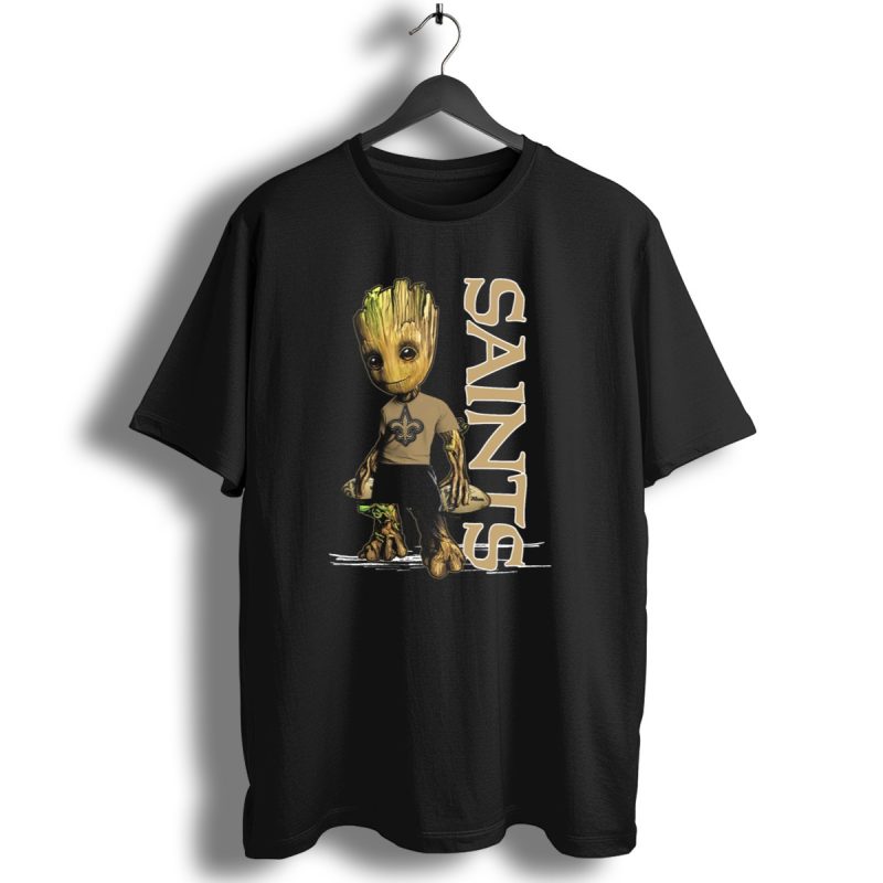 Groot New Orleans Saints Guardian With Fleur De Lis T Shirt 1 T Shirt 1