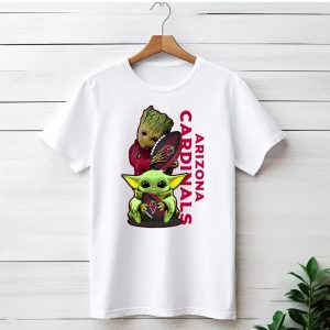 Grzd Arizona Cardinals Groot Baby Yoda Football T-Shirt