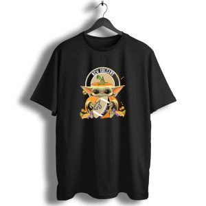 Halloween Pumpkin Baby Yoda Hug New Orleans Saints Football T Shirt