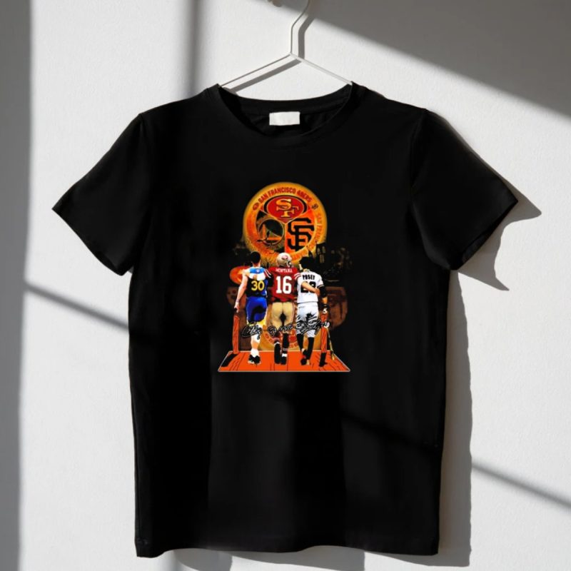 Halloween San Francisco 49Ers Sf Giants Golden State Warriors 2024 Curry Montana Posey T Shirt T Shirt 1 2