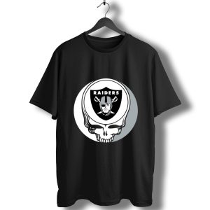 Halloween Skull Funny Football Team Oakland Raiders T-Shirt