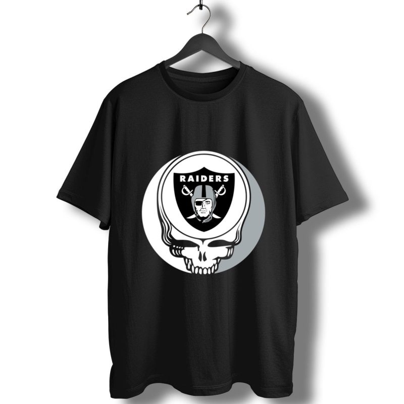 Halloween Skull Funny Football Team Oakland Raiders T Shirt T Shirt 1