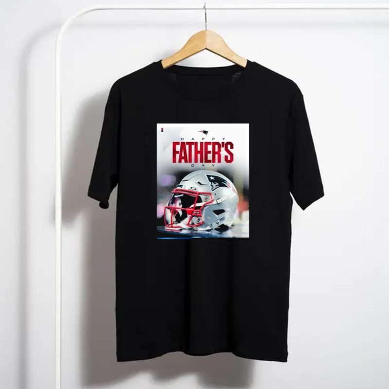 Happy Fathers Day 2024 New England Patriots Helmet T Shirt T Shirt 1