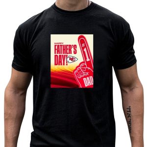 Happy Father's Day Kansas City Chiefs 2024 #1 Dad T Shirt t shirt 1 1