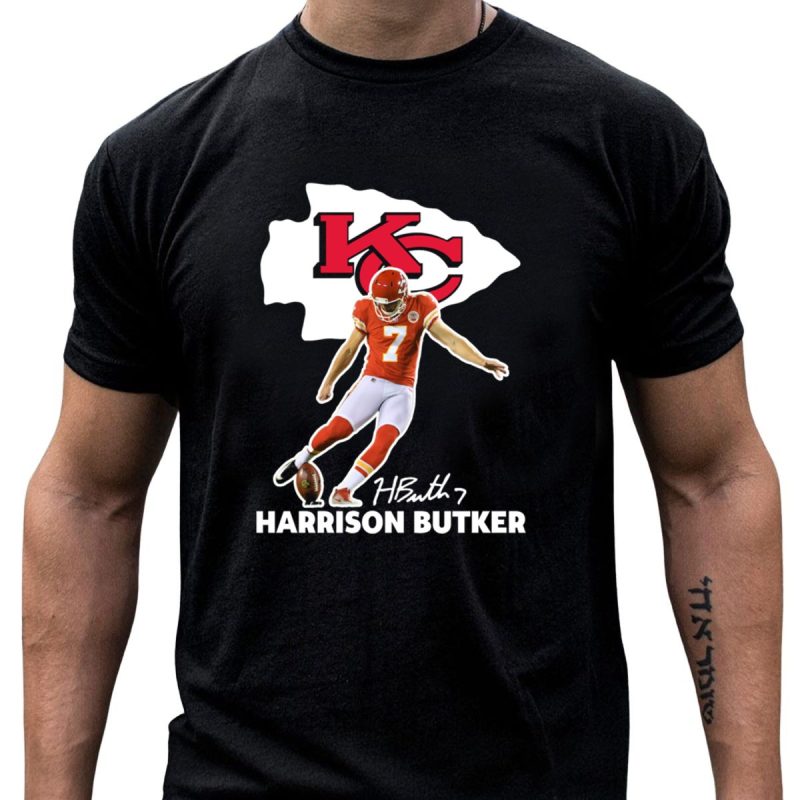 Harrison Butker Kansas City Chiefs Kc Football Signature Kick T Shirt T Shirt 1 1