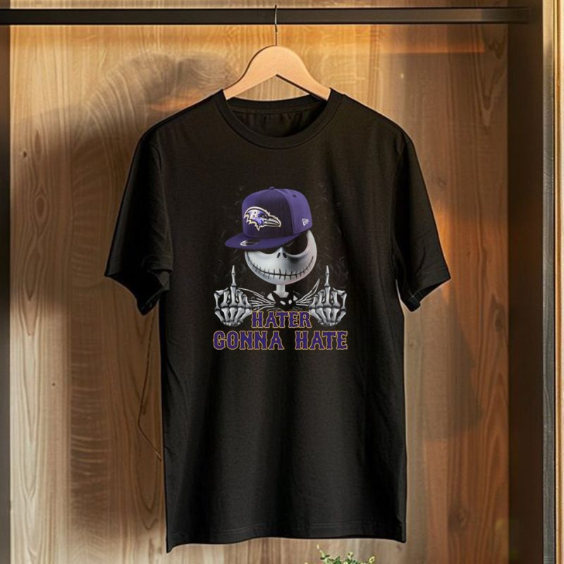 Hater Gonna Hate Baltimore Ravens Skeleton Cap T Shirt 1 T Shirt 1