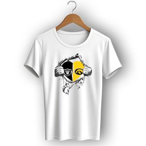 Hawkeyes Raiders Heartbeat Torn T-Shirt