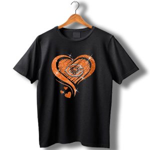 Heart Diamond Chicago Bears Sparkle T Shirt