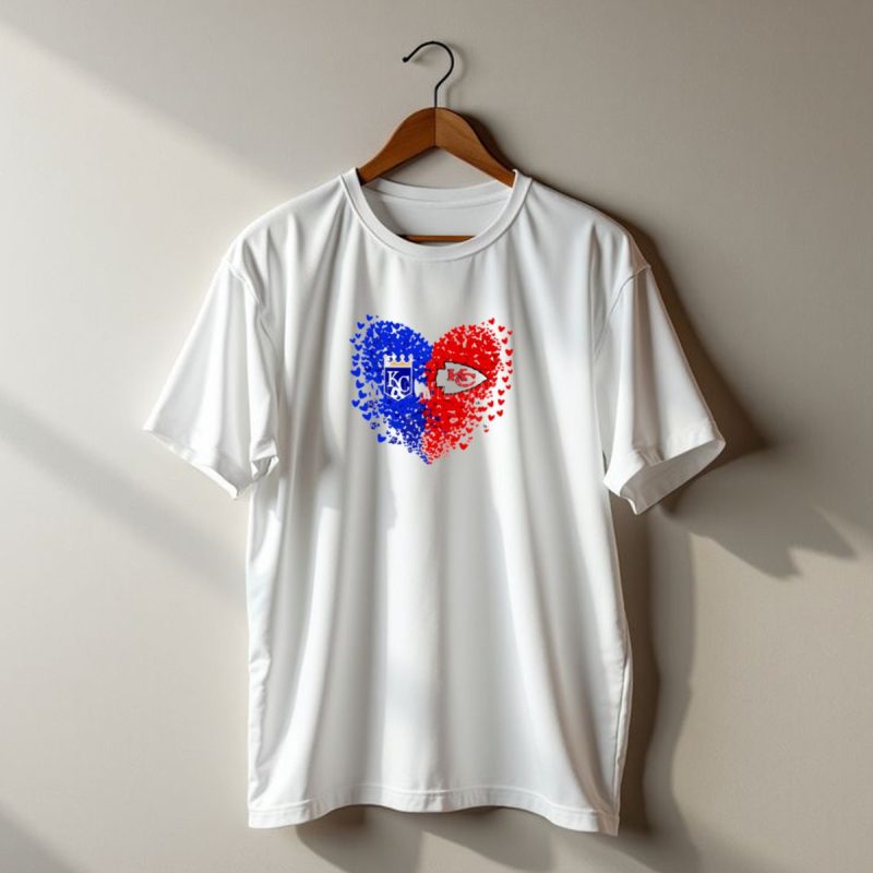 Heart Kansas City Royals Kc And Kansas City Chiefs Kc T Shirt T Shirt 1 1