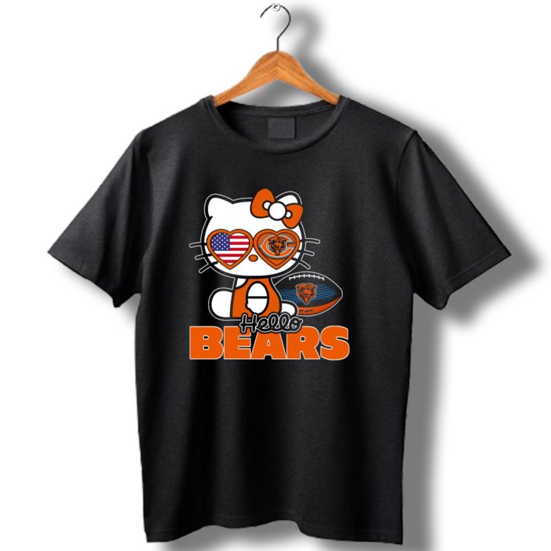Hello Kitty Chicago Bears Usa Football T Shirt 1 T Shirt 1