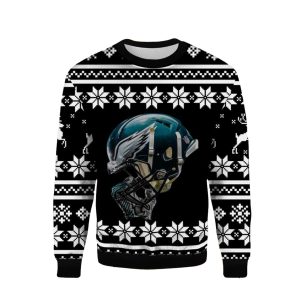 Helmet Philadelphia Eagles Ugly Sweater