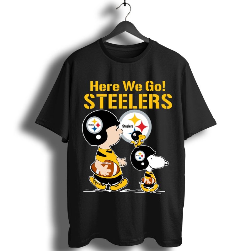 Here We Go Steelers Snoopy Charlie Brown Shirt T Shirt 1