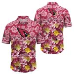 Hibiscus Cardinal Red Arizona Cardinals Aloha Spirit Hawaiian Shirt