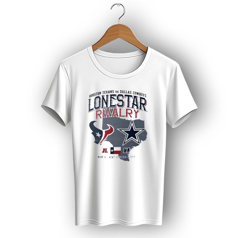 Houston Texans Vs Dallas Cowboys Lonestar Rivalry Week 11 Att Stadium T Shirt 1 T Shirt 1