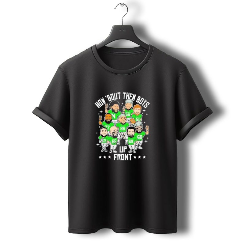 How Bout Them Boys Up Front Vintage Saquon Barkley Philadelphia Eagles Football T Shirt T Shirt 0 1