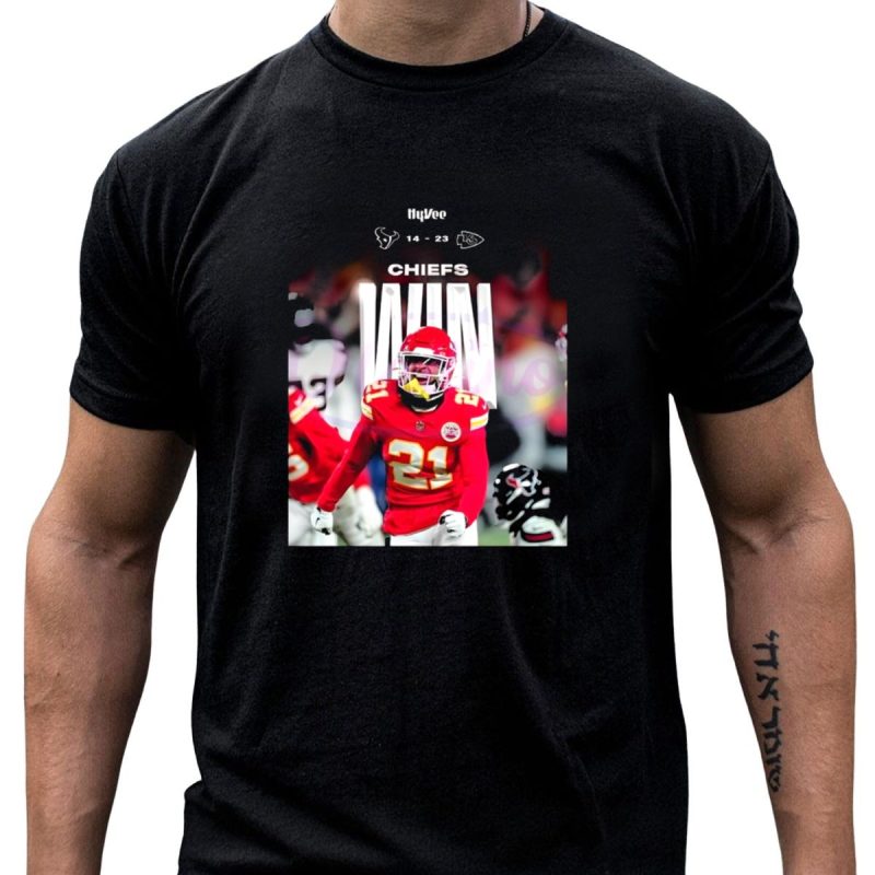 Hyvee Chiefs Win Over Texans 14 23 Jaden Hicks 2025 T Shirt T Shirt 1 1