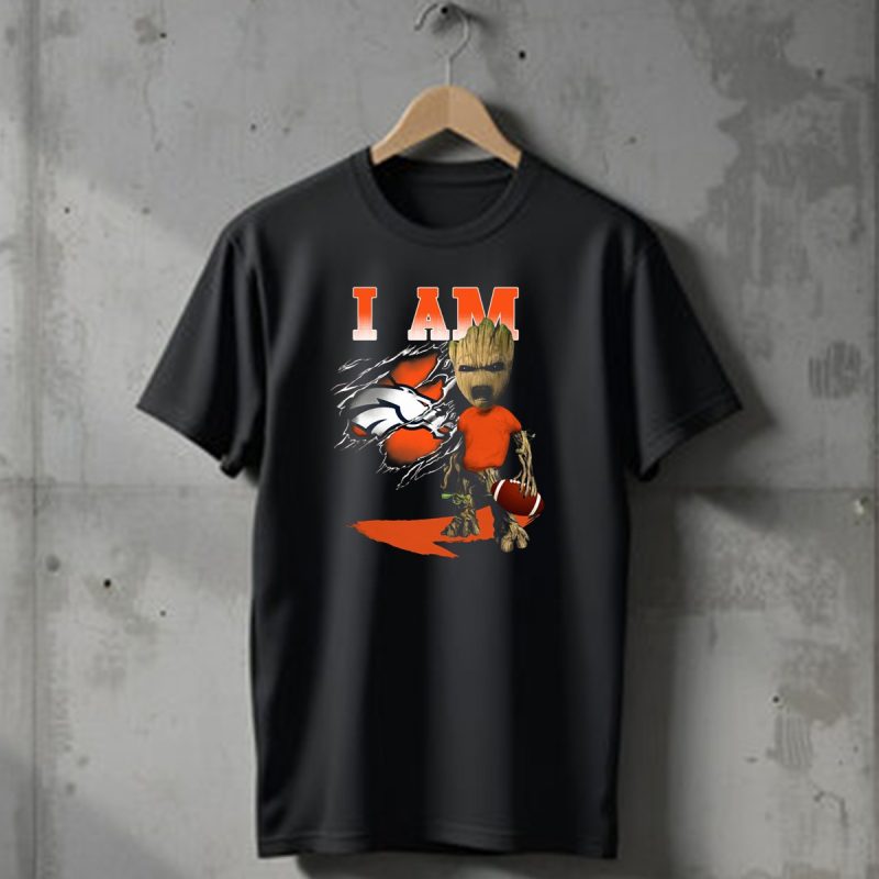 I Am Groot Denver Broncos Football T Shirt 1 T Shirt 1