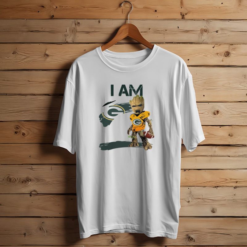 I Am Groot Green Bay Packers Football T Shirt T Shirt 1 1