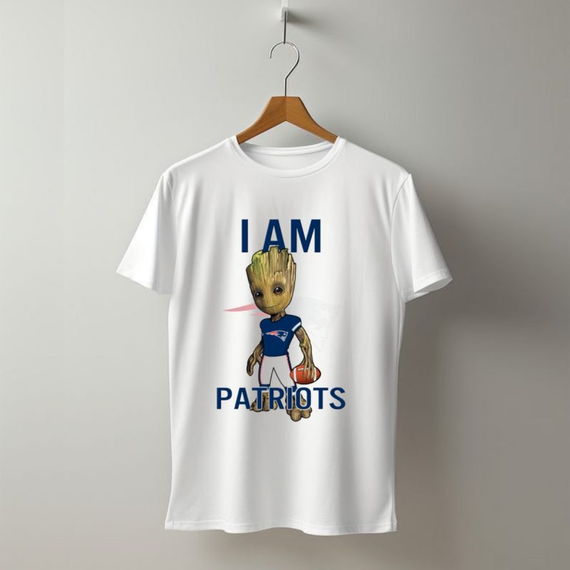 I Am Groot New England Patriots Football Fan T Shirt T Shirt 1