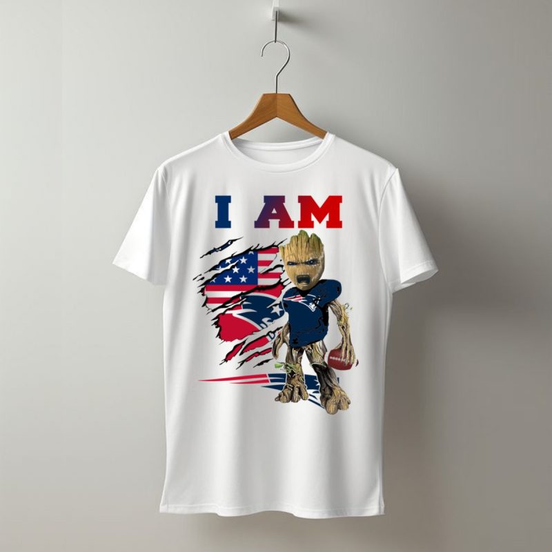 I Am Patriots Baby Groot Football Fan T Shirt T Shirt 1